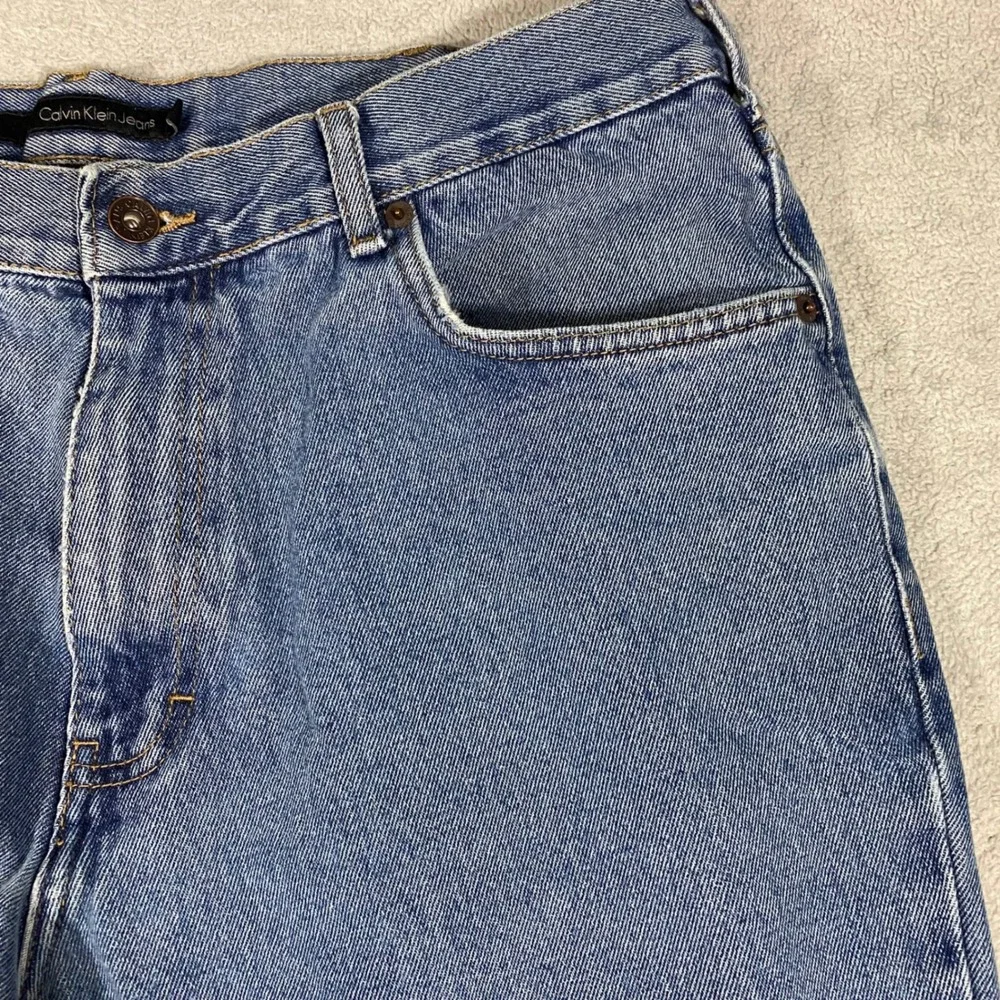 Calvin Klein‎ Jeans Denim Pants Mens 38x30 Blue Medium Wash Straight Leg Cotton